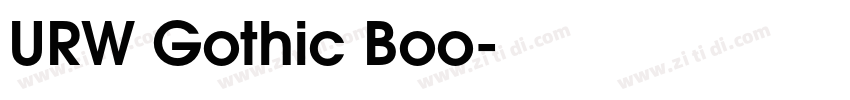 URW Gothic Boo字体转换